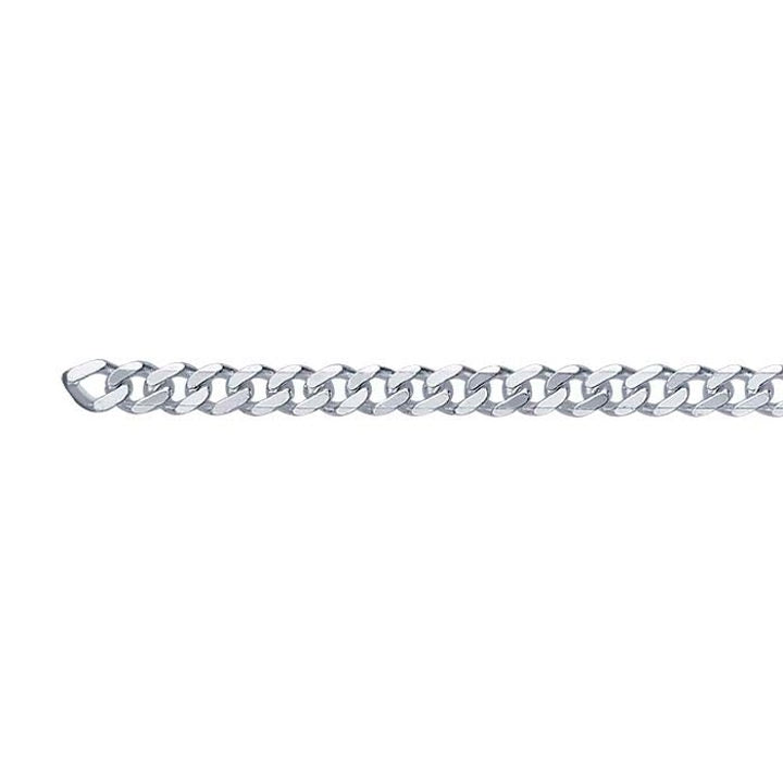 PermaJewel Curb Chain Bracelet Sterling Silver