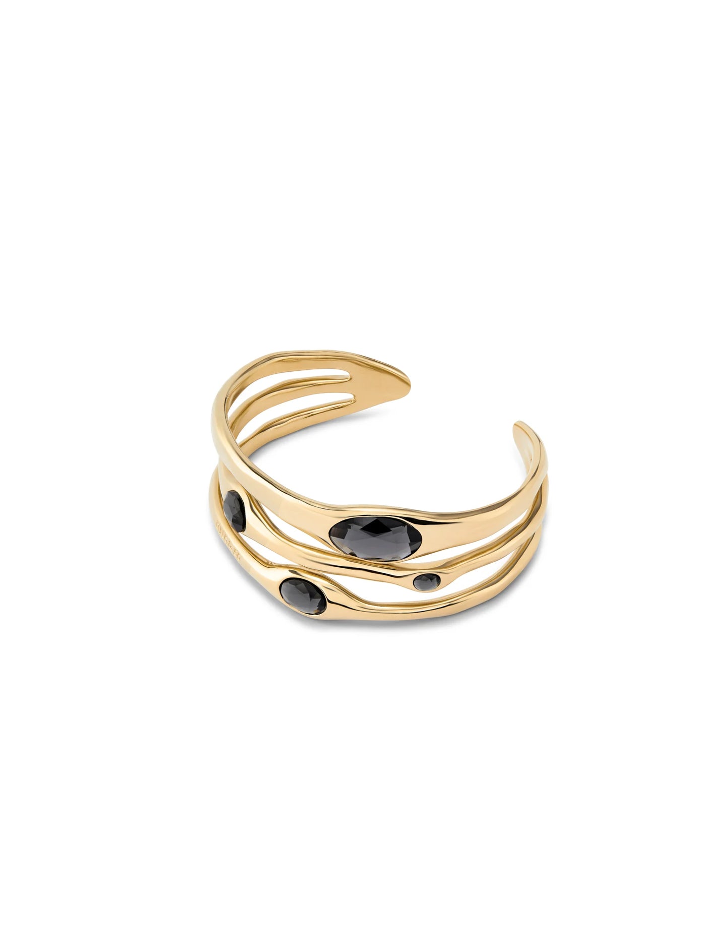 Golden Bangle with crystals