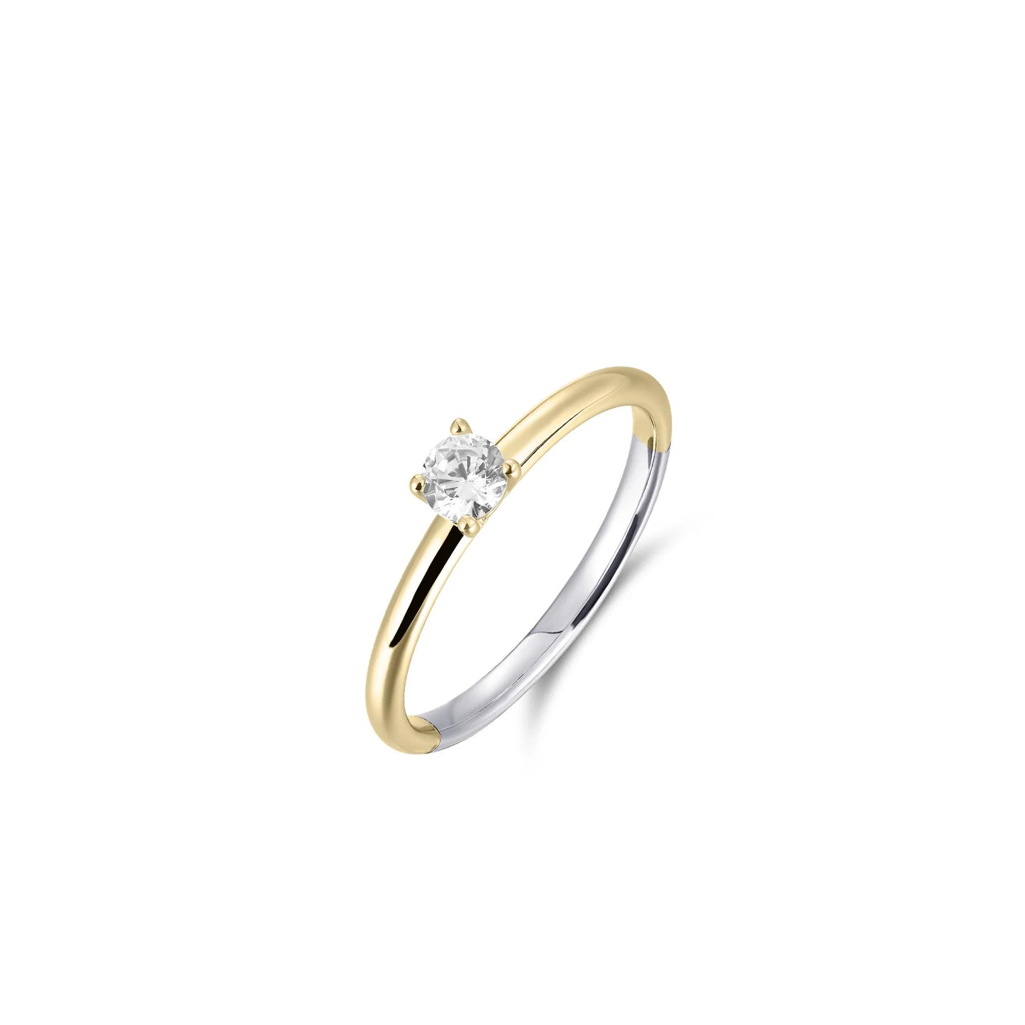 Gold Stackable Solitaire Ring