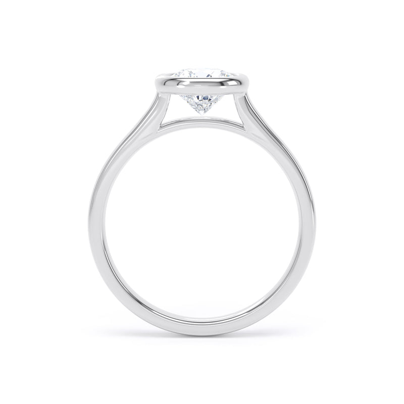 Brilliant Cut Bezel Set Diamond Ring