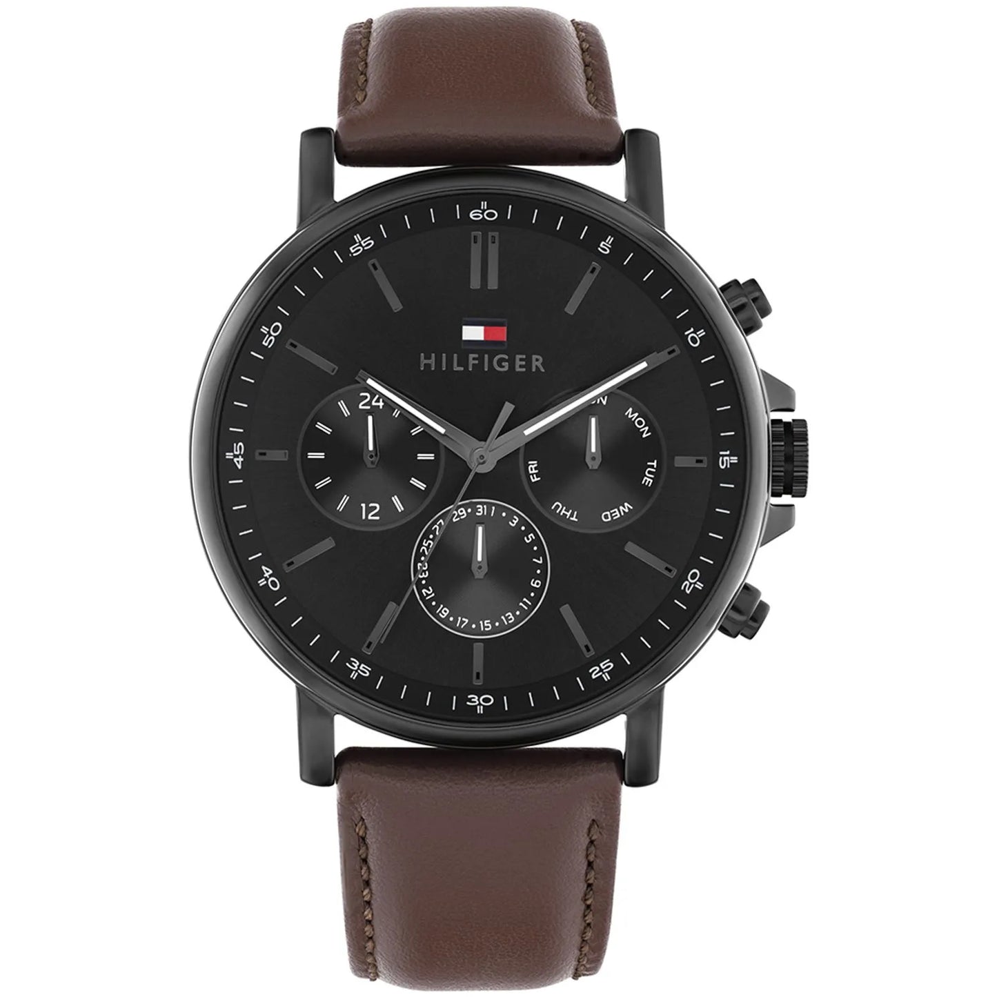 Hilfiger Tyson Leather Strap Watch