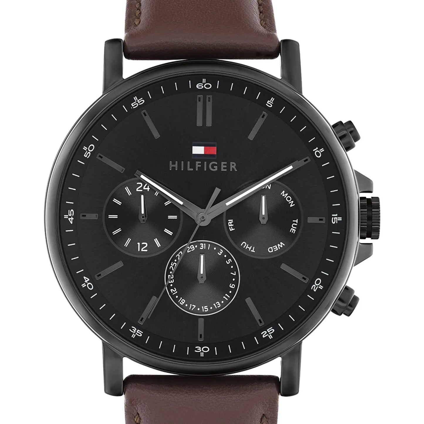 Hilfiger Tyson Leather Strap Watch