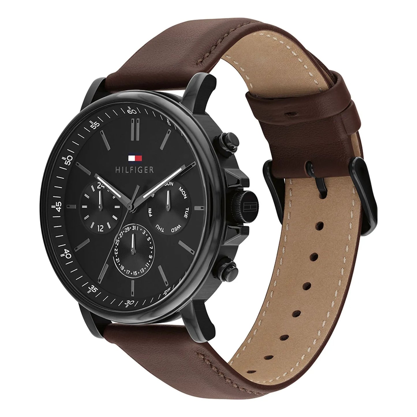 Hilfiger Tyson Leather Strap Watch
