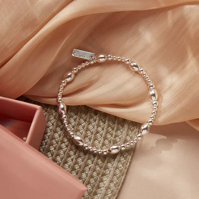 Silver Cute Oval Bracelet