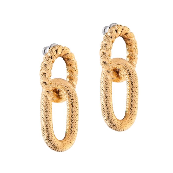 Diva earring with double mix linK
