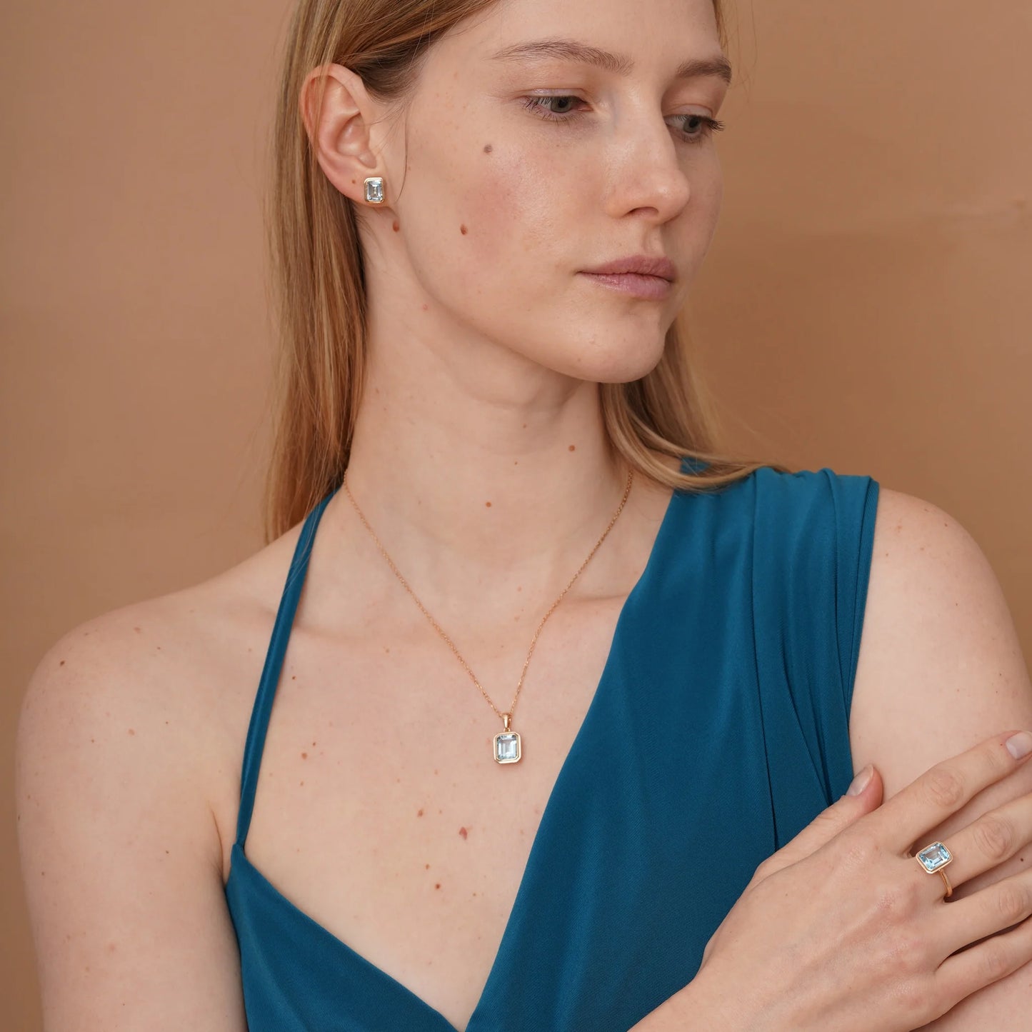 Lagoon Blue Topaz Earrings