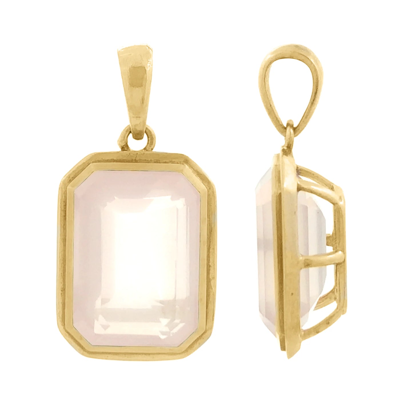 Lagoon Rose Quartz Pendant
