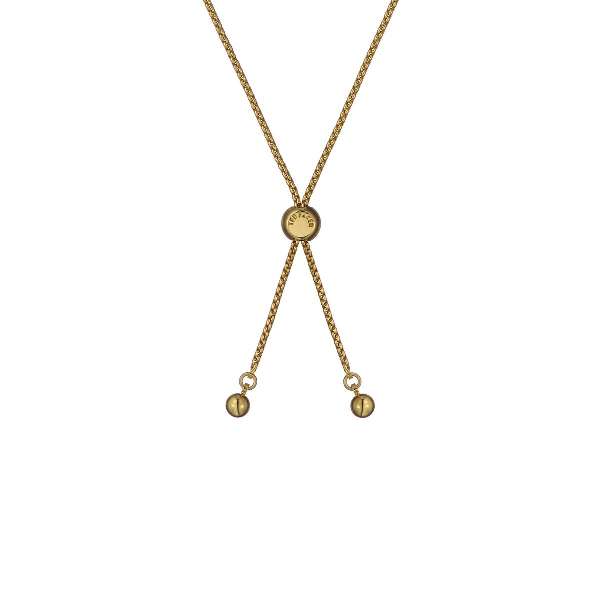 TED BAKER FALLON: Faceted Stone Heart Adjustable Bracelet Gold Tone