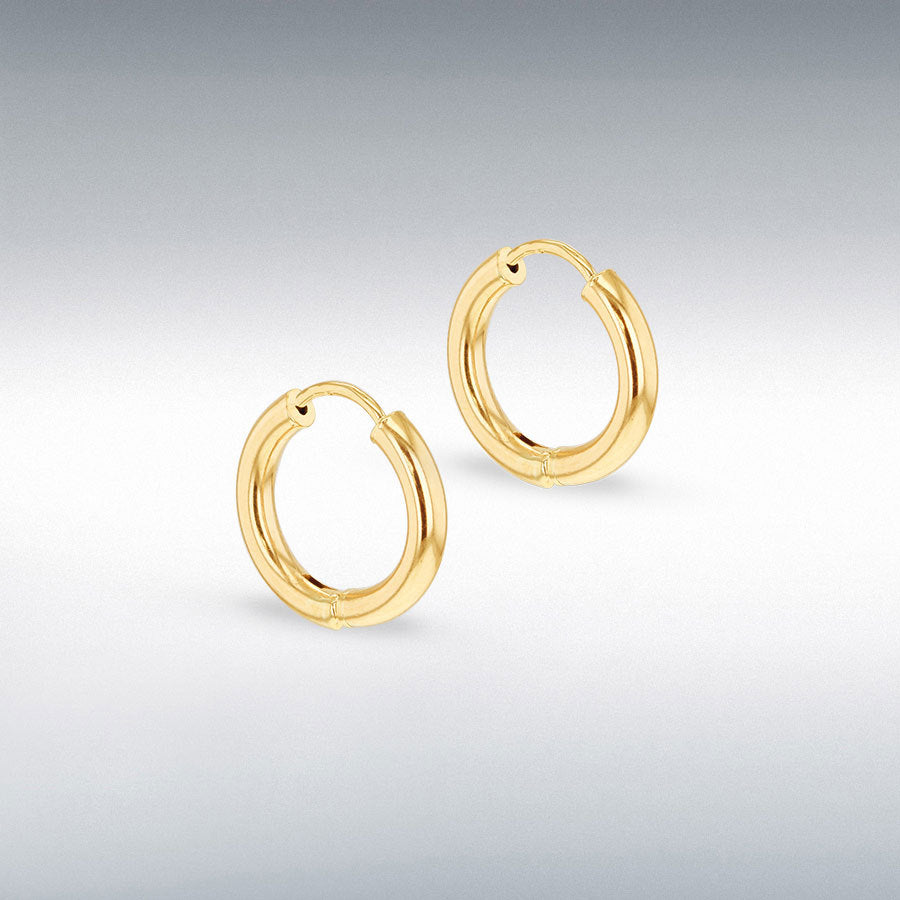 9ct Yellow Gold 15mm Creole Earring