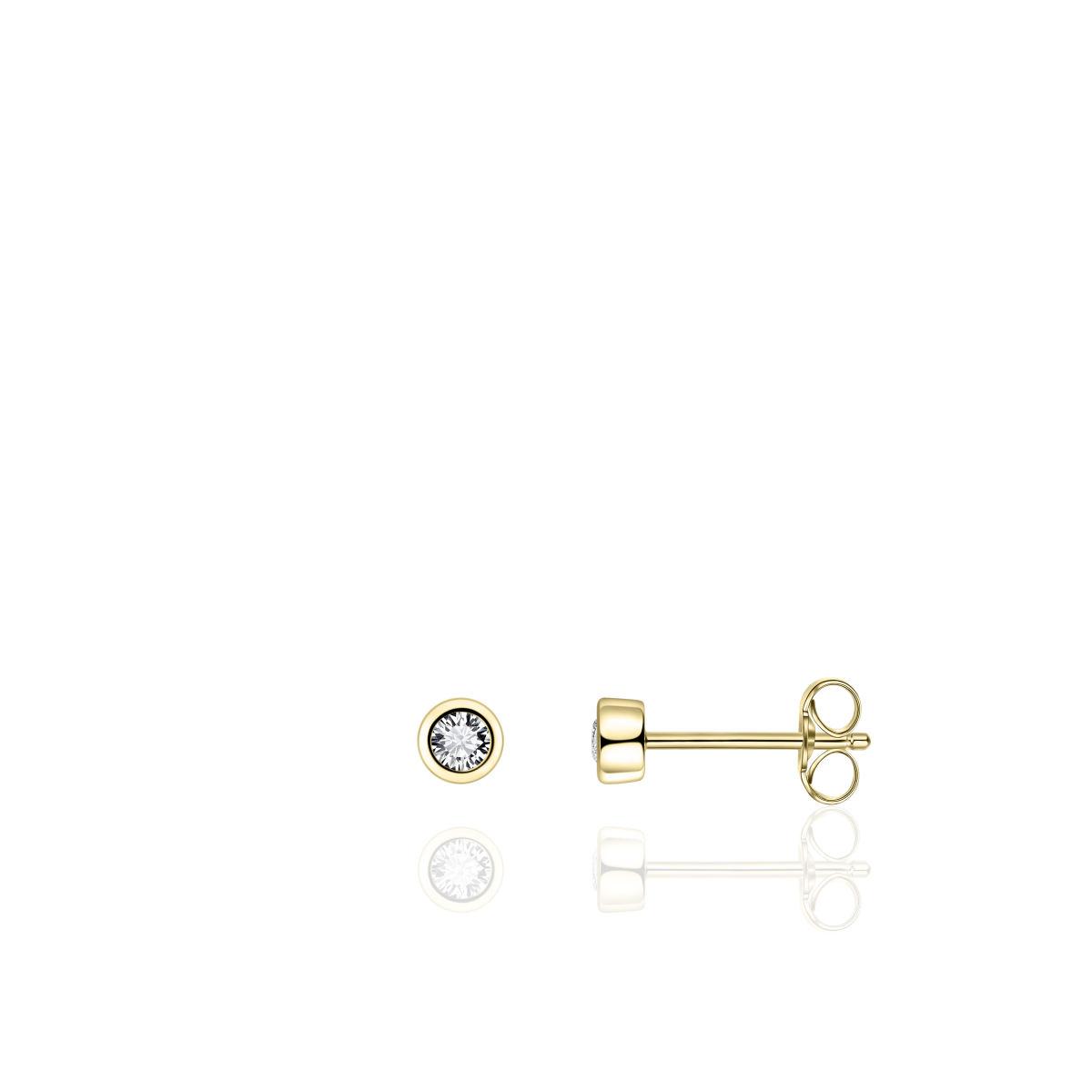 Gold Cz Stud Earrings *Back in Stock*