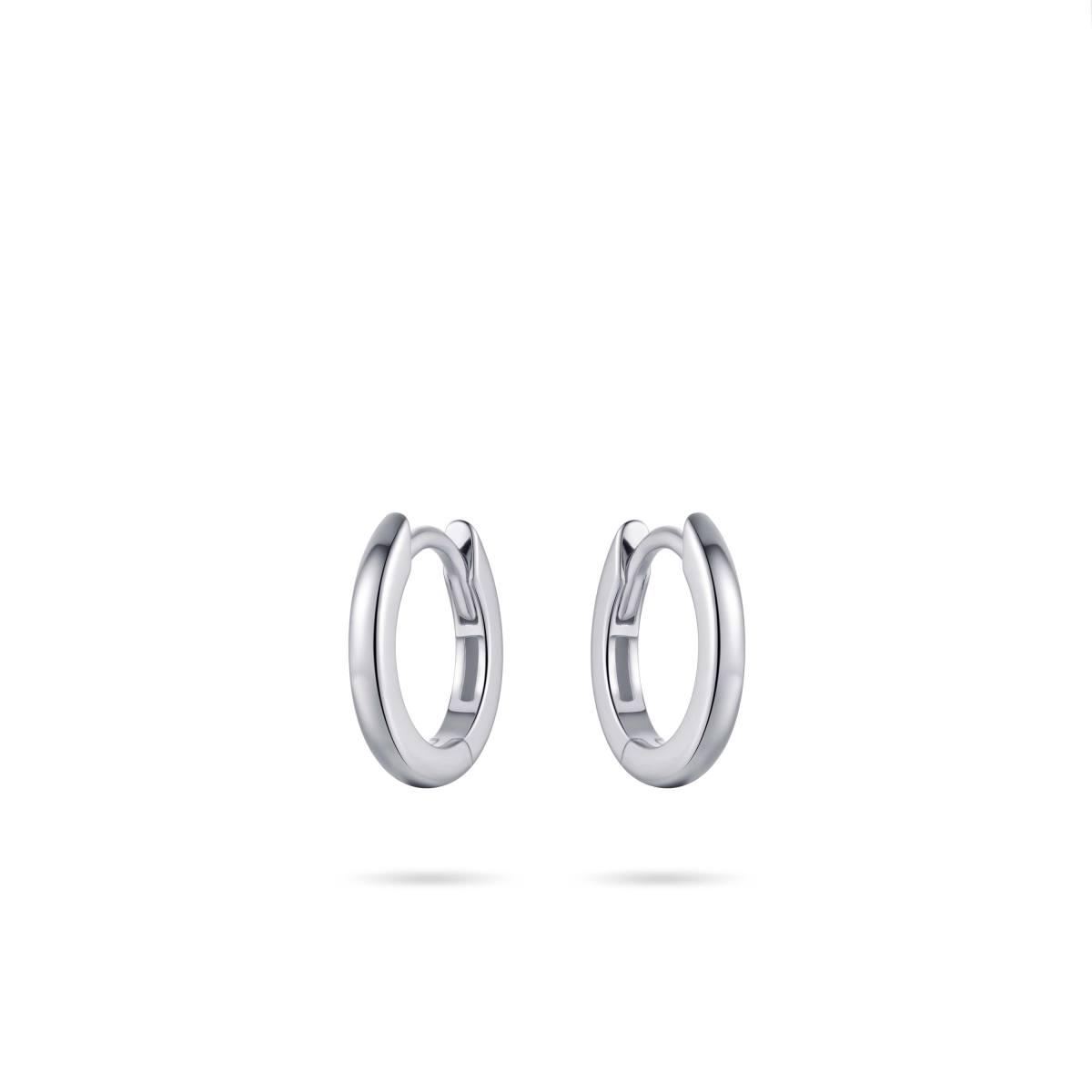 Gisser Silver Polished Hoops