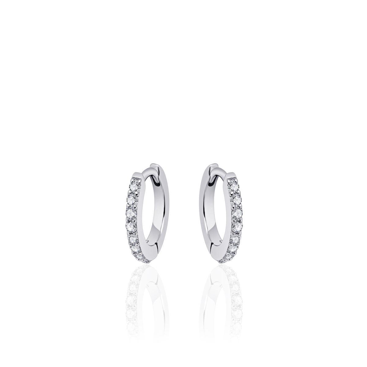 Gisser Silver Claw Set Hoops