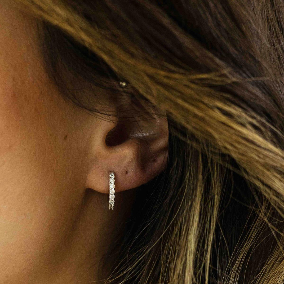 Gisser Silver Claw Set Hoops