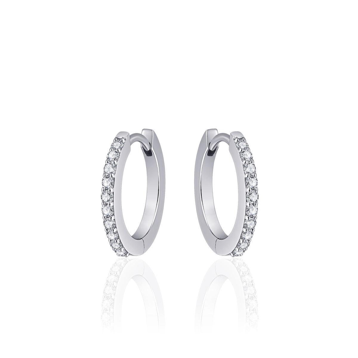 Gisser Silver Claw Set Hoops