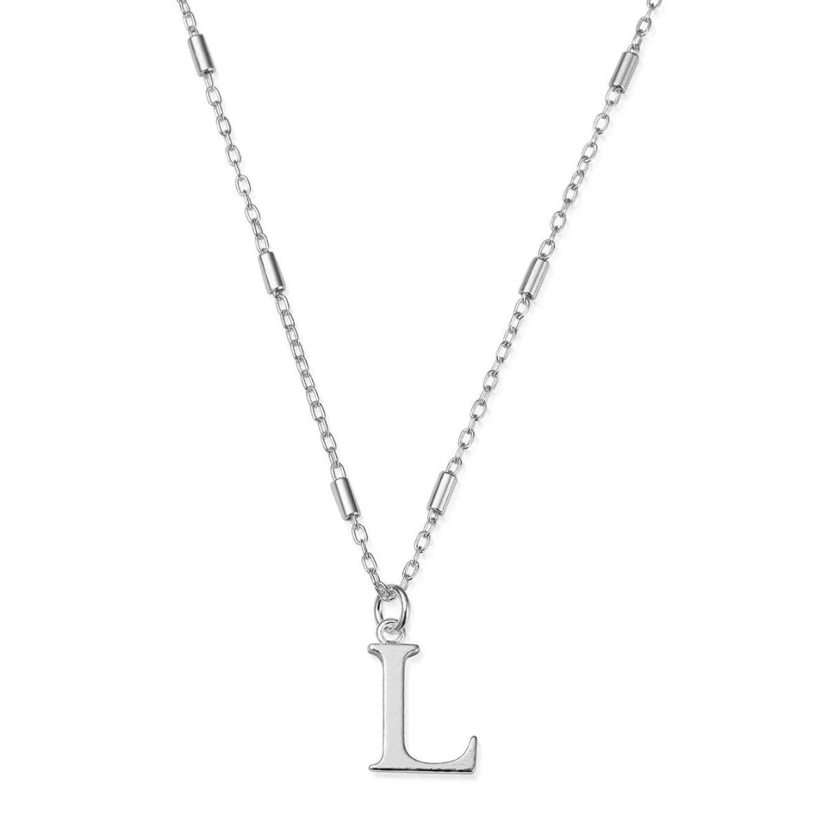 Initial Necklace - Silver