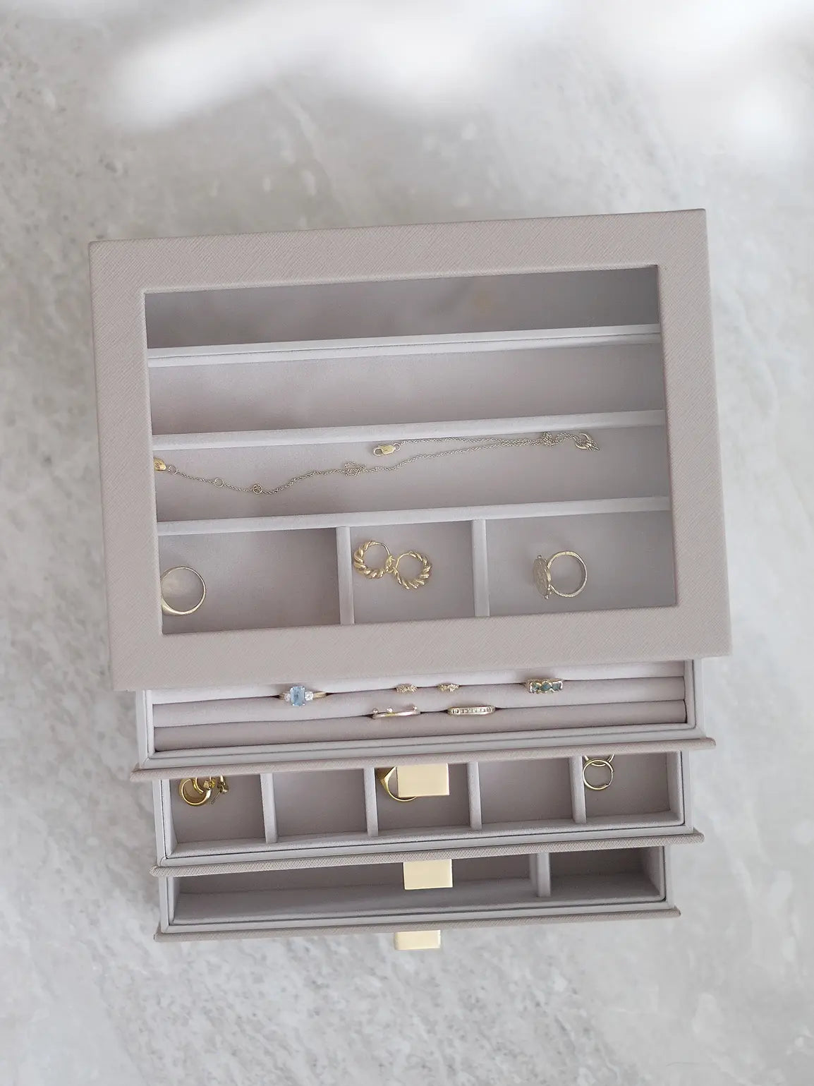 Classic Jewellery Box - Taupe