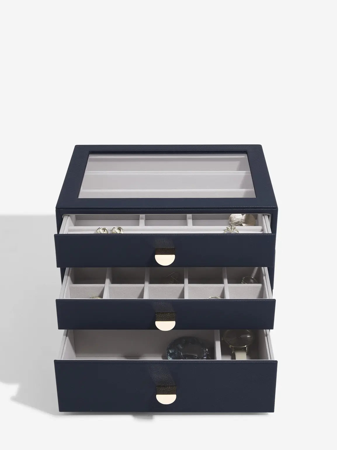 Classic Jewellery Box - Navy Blue