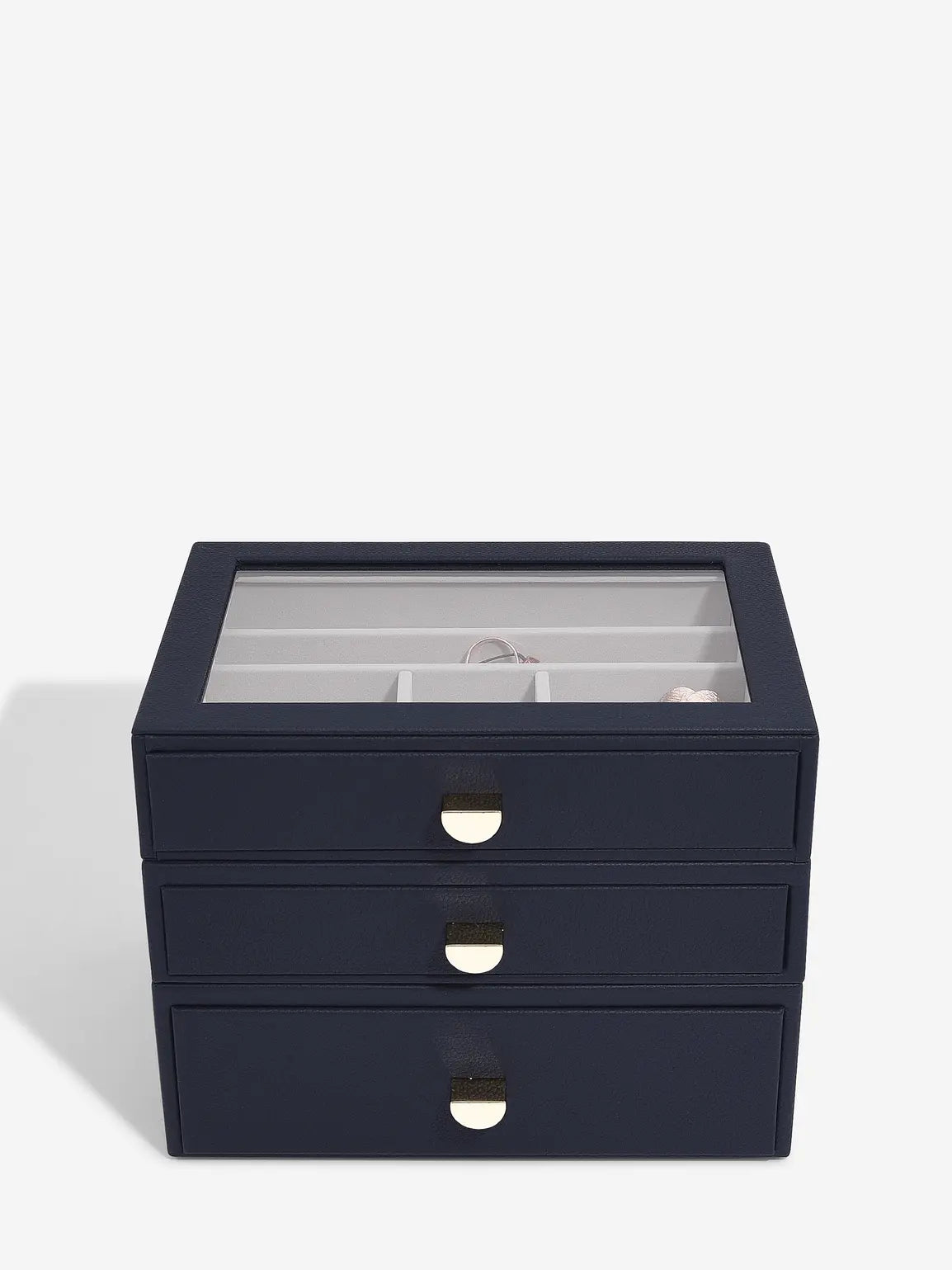 Classic Jewellery Box - Navy Blue