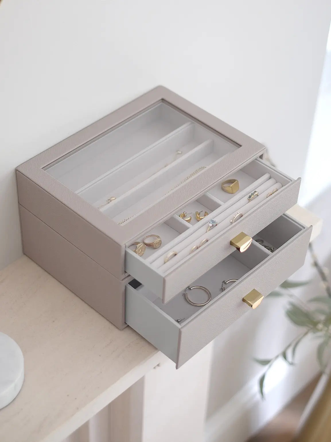 Classic Jewellery Box - Taupe