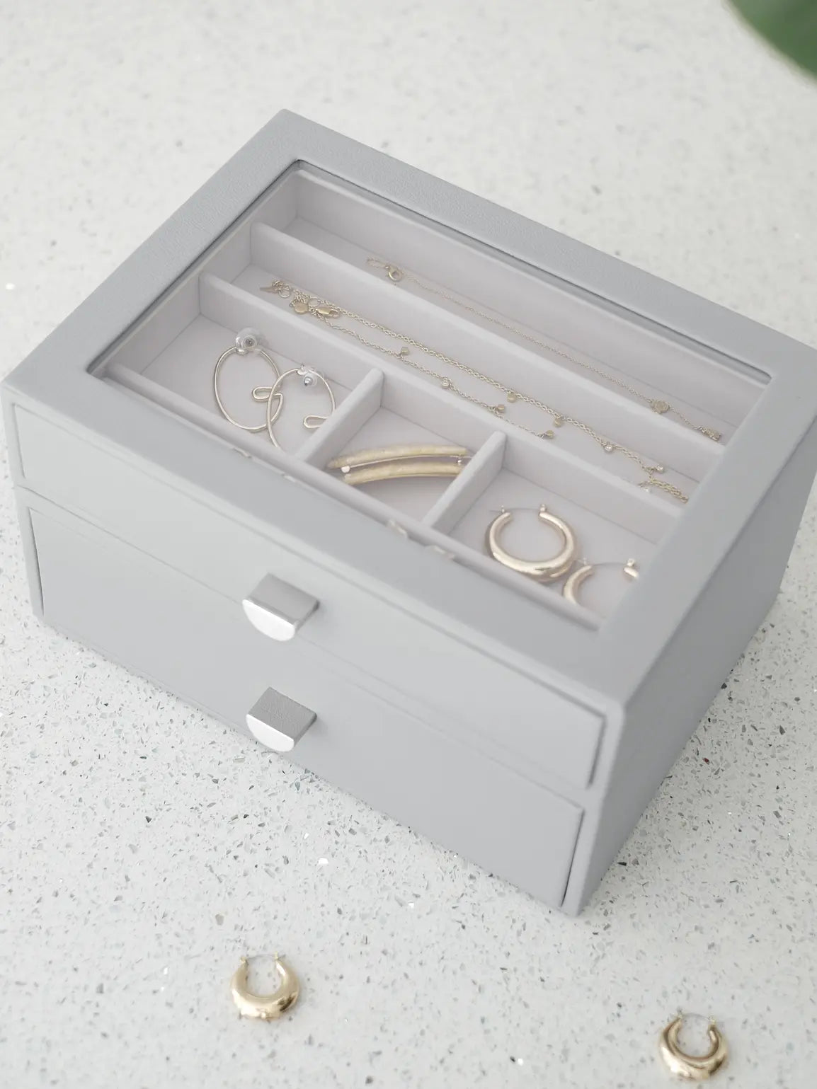 Classic Jewellery Box - Pebble Grey