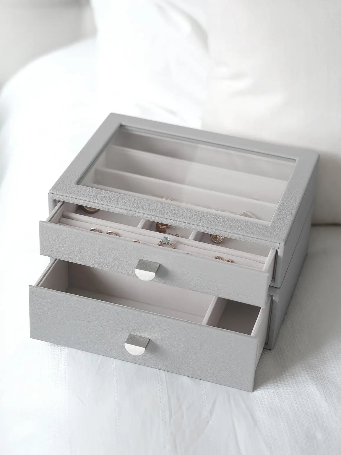 Classic Jewellery Box - Pebble Grey