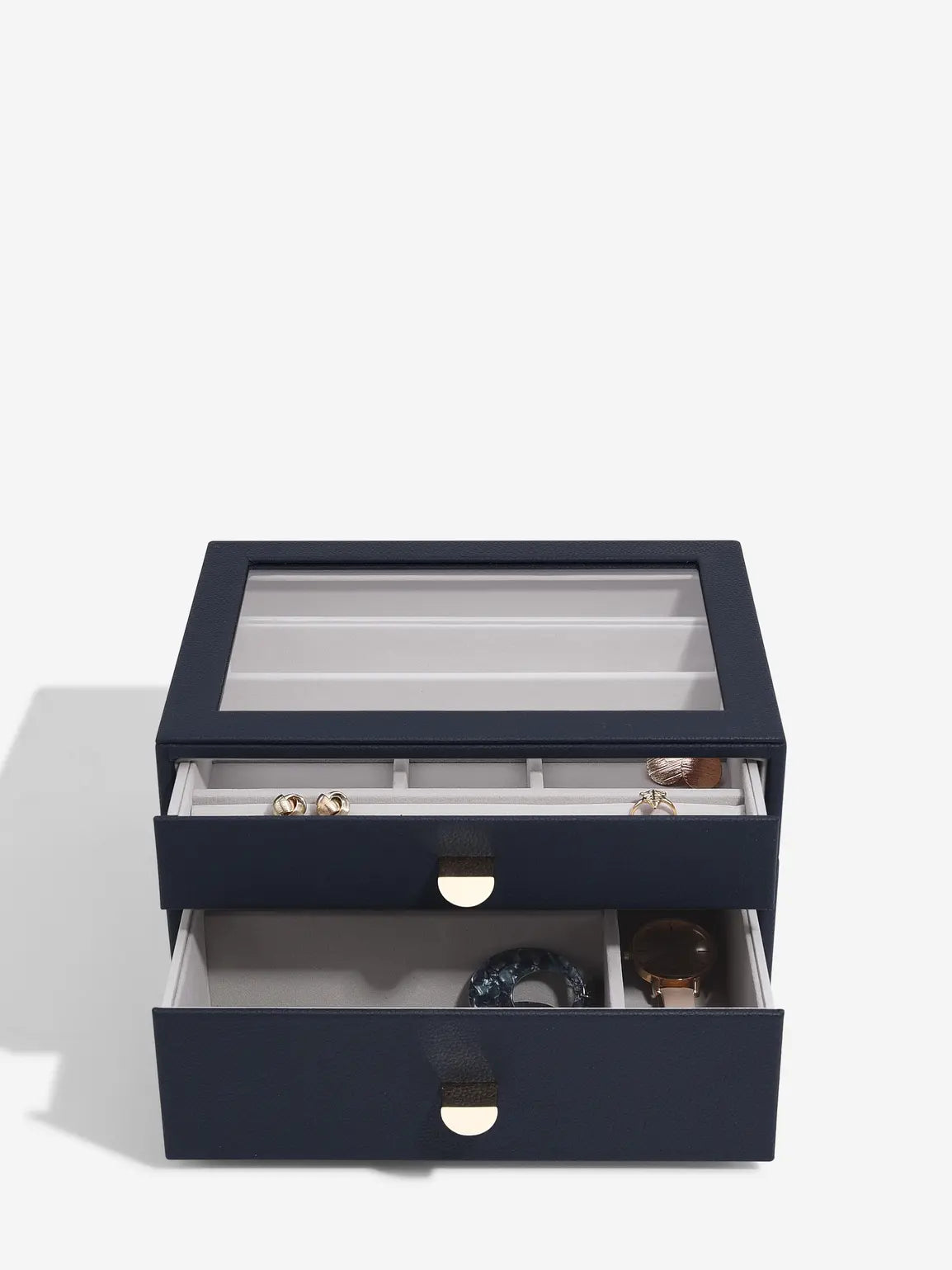 Classic Jewellery Box - Navy Blue