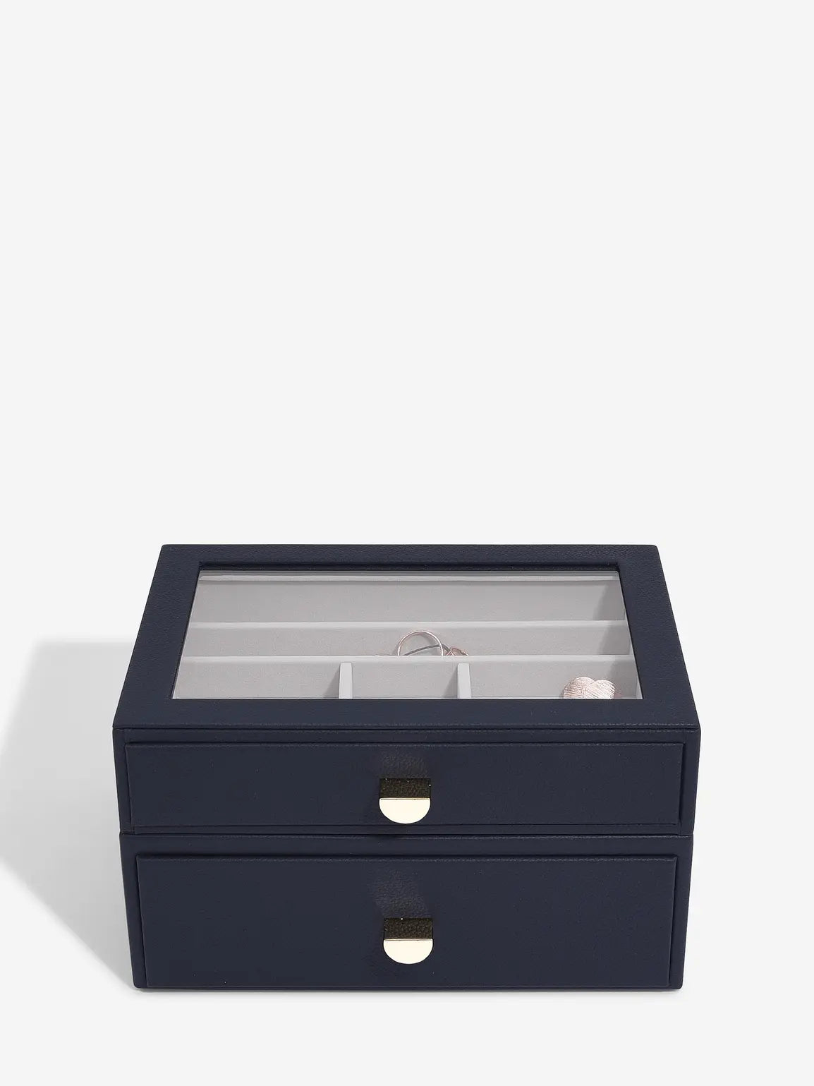 Classic Jewellery Box - Navy Blue