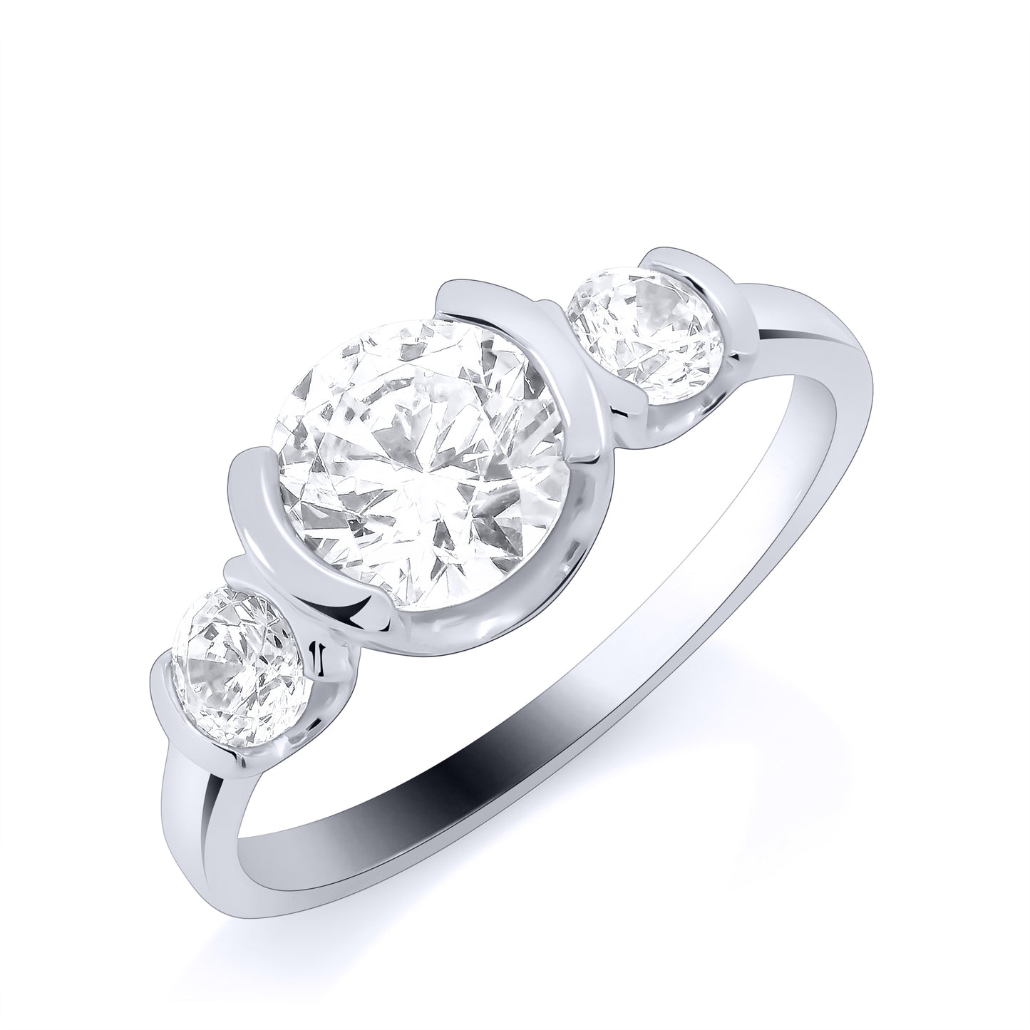Brilliant Cut Trilogy Ring