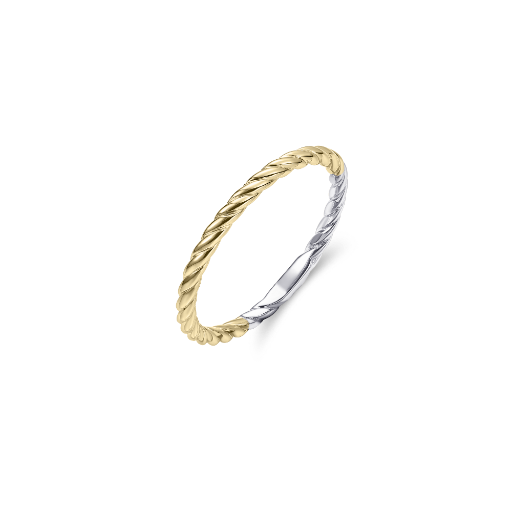 Gold Rope Stackable Ring