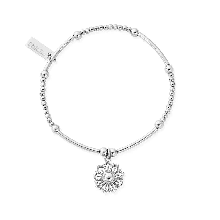 Cute Mini Sun Mandala Bracelet - Silver