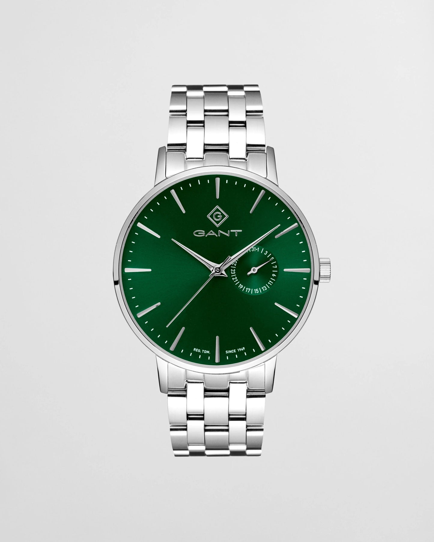 Gant Steel Park Hill III Watch with Green Dial