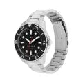 Tommy Hilfiger Oceanic Diver (42mm) Black Dial / Stainless Steel Bracelet