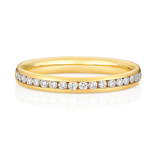 LAB GROWN DIAMOND SET WEDDING RING IN 9CT GOLD