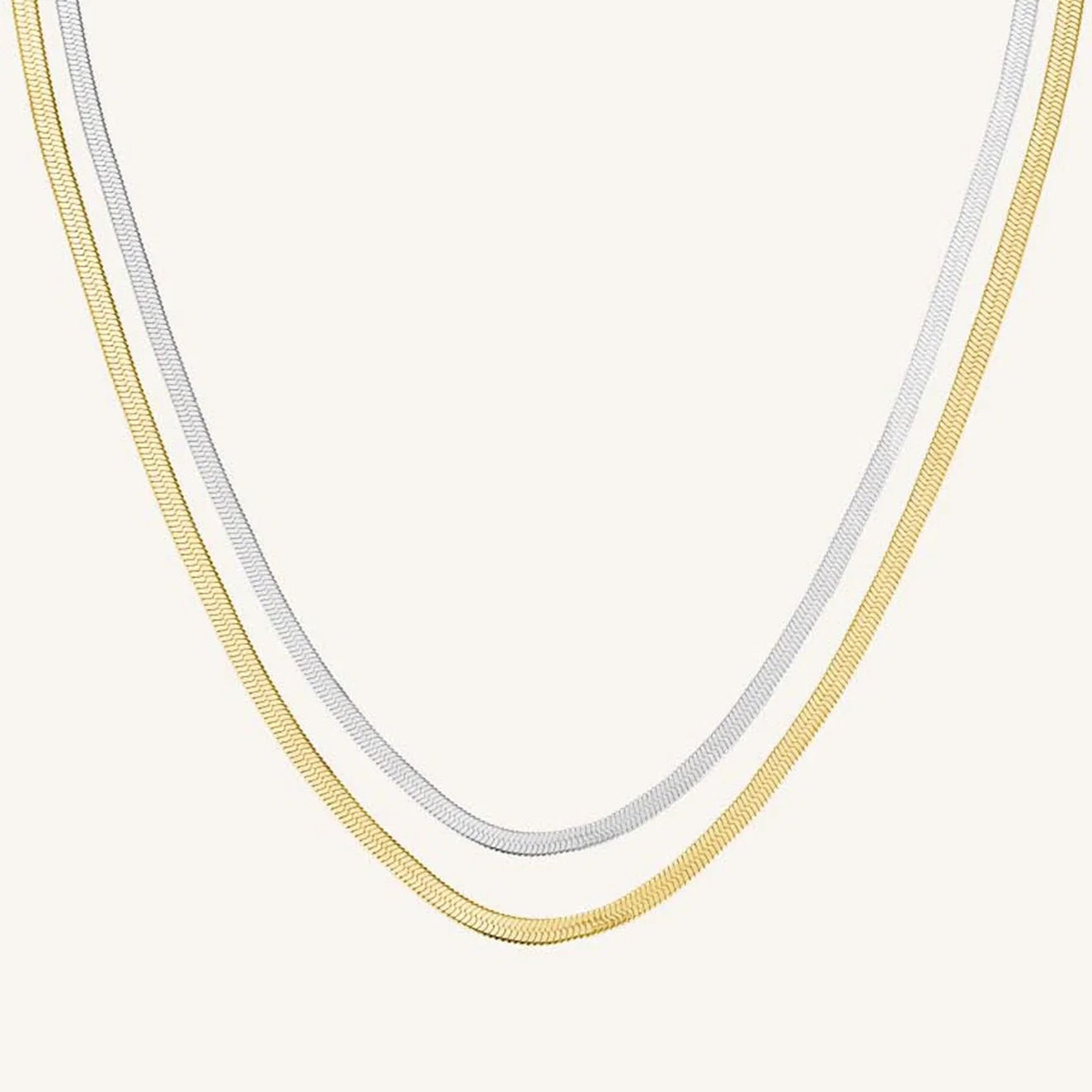 Rosefield Duo Snake Necklace