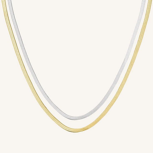Rosefield Duo Snake Necklace