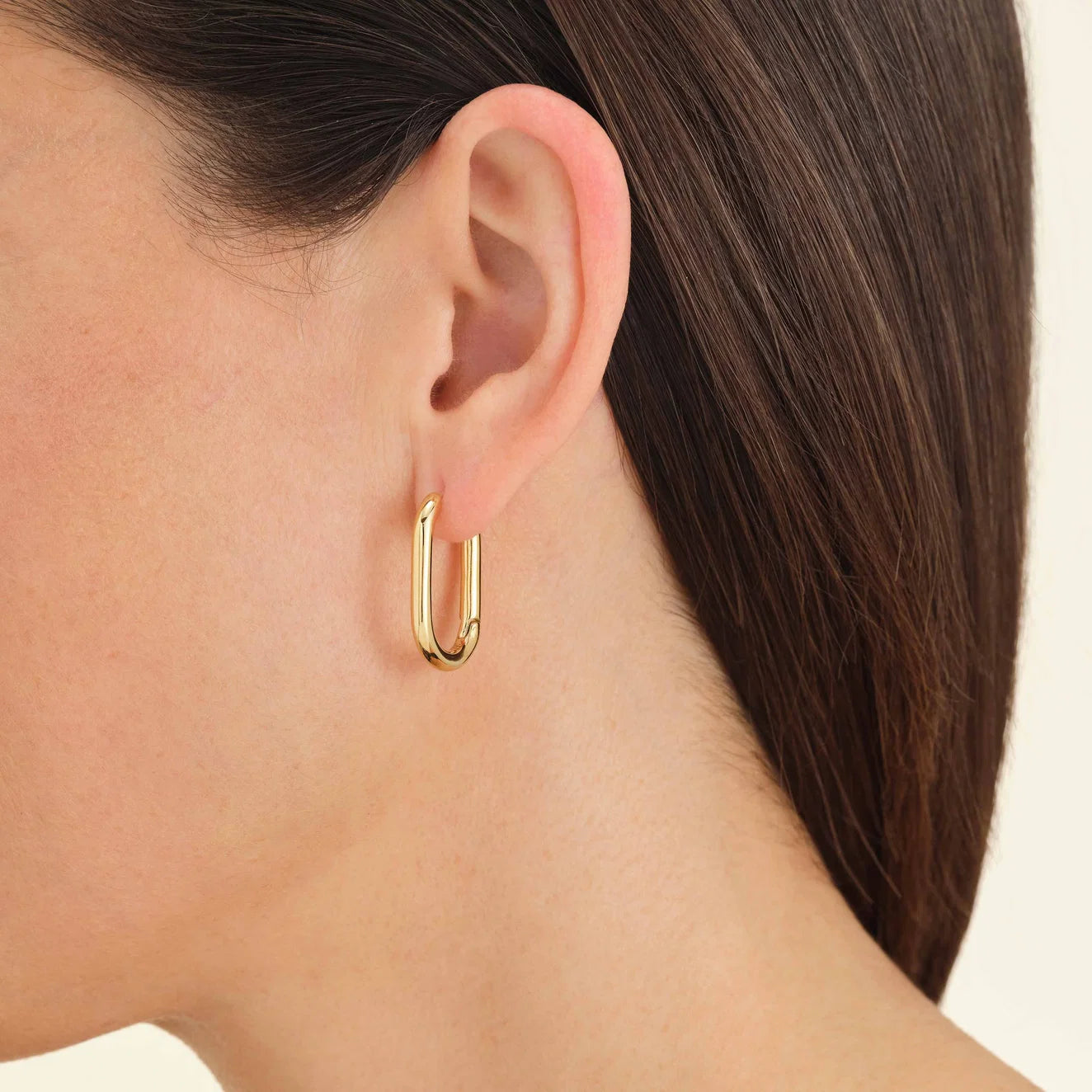 Rosefield Oval Hoops Gold
