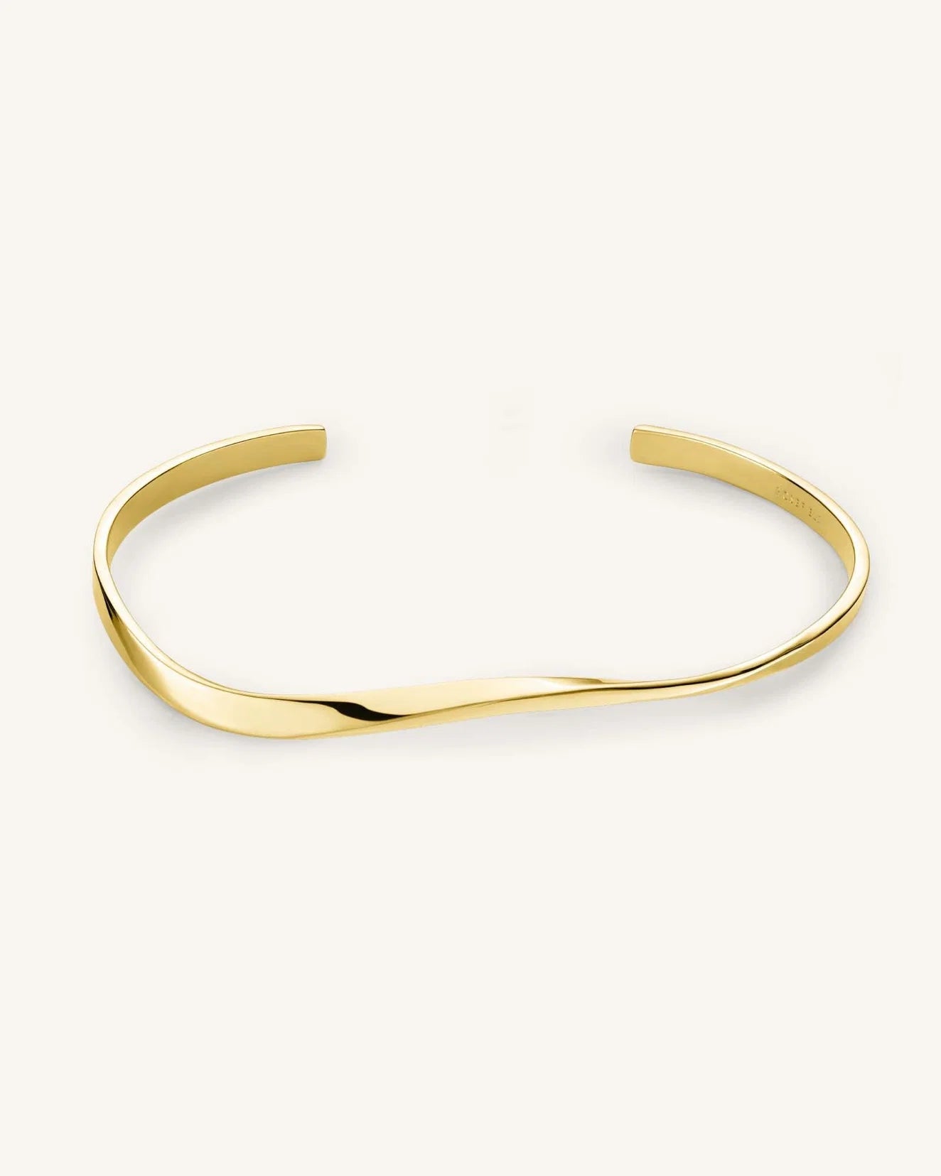 Rosefield Twisted Bangle Gold