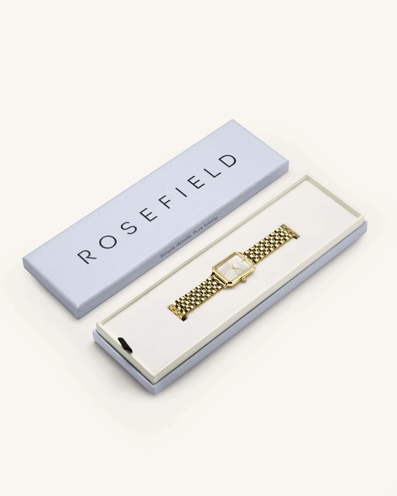 Rosefield Octagon Gold Ladies Bracelet Watch