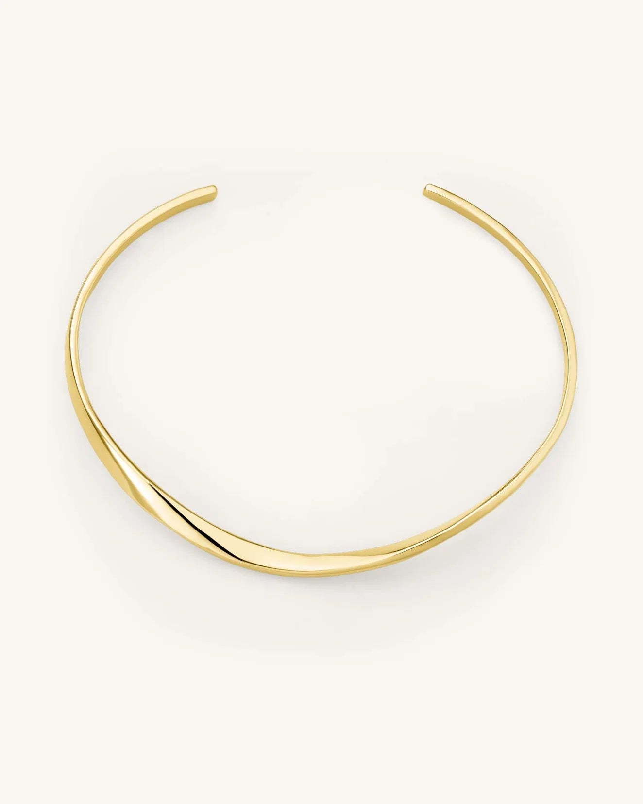 Rosefield Twisted Bangle Gold