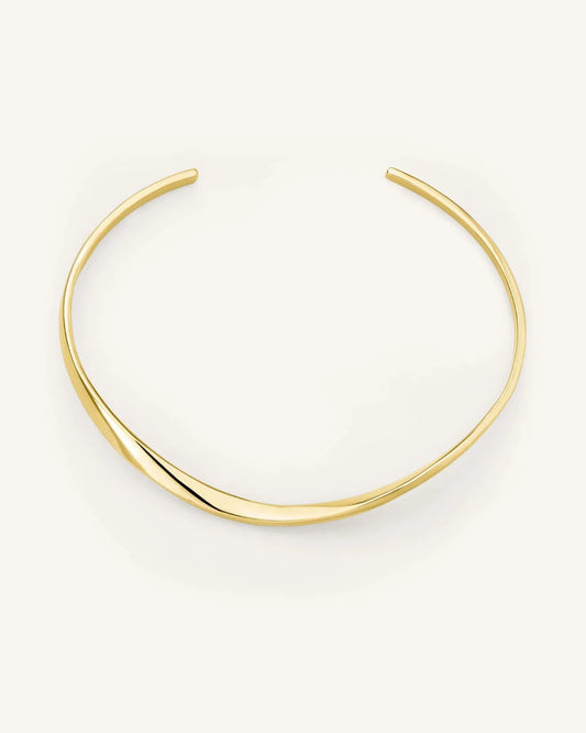 Rosefield Twisted Bangle Gold