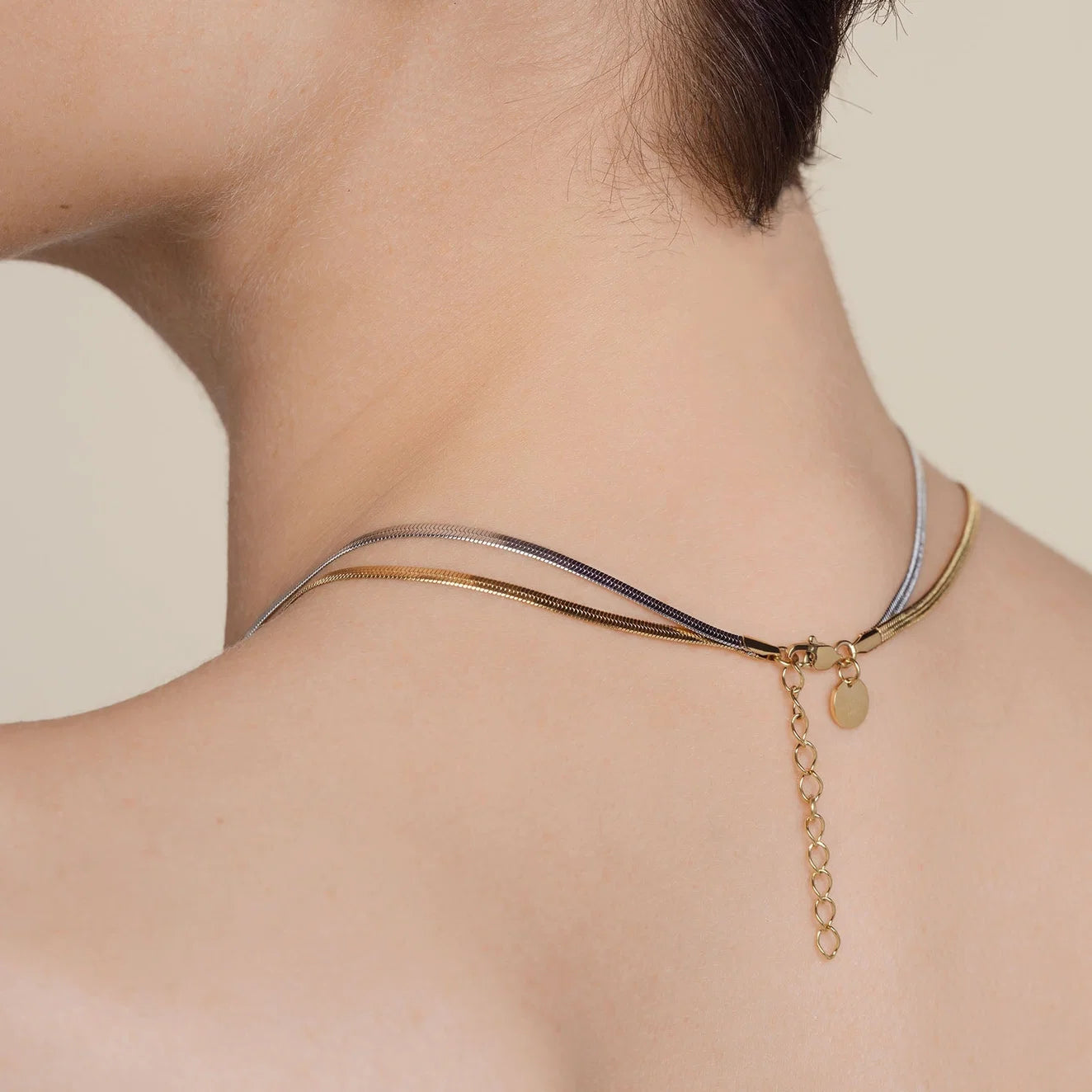 Rosefield Duo Snake Necklace
