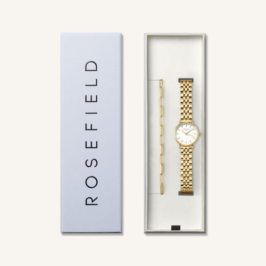Rosefield Small Edit Gold + Bracelet Set