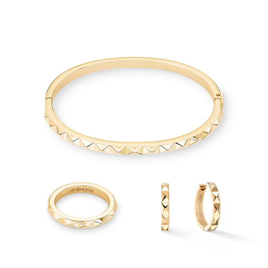 Coeur de Lion Hoop earrings Spikes-gold