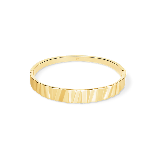 Coeur De Lion Classic Wave Bangle - Gold