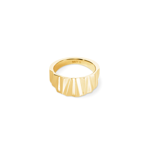 Coeur De Lion Classic Wave Ring - Gold
