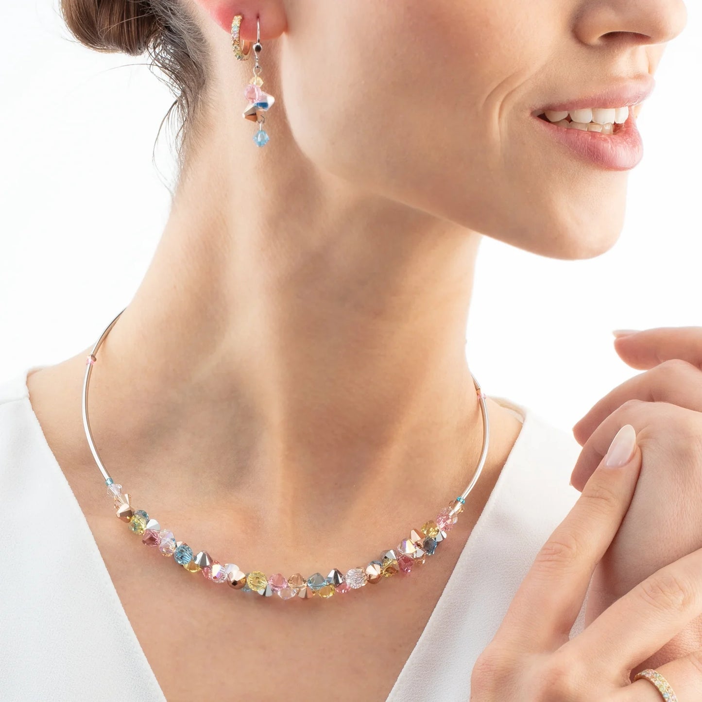 Eternal Love Hoop mini gold-multicolour pastel