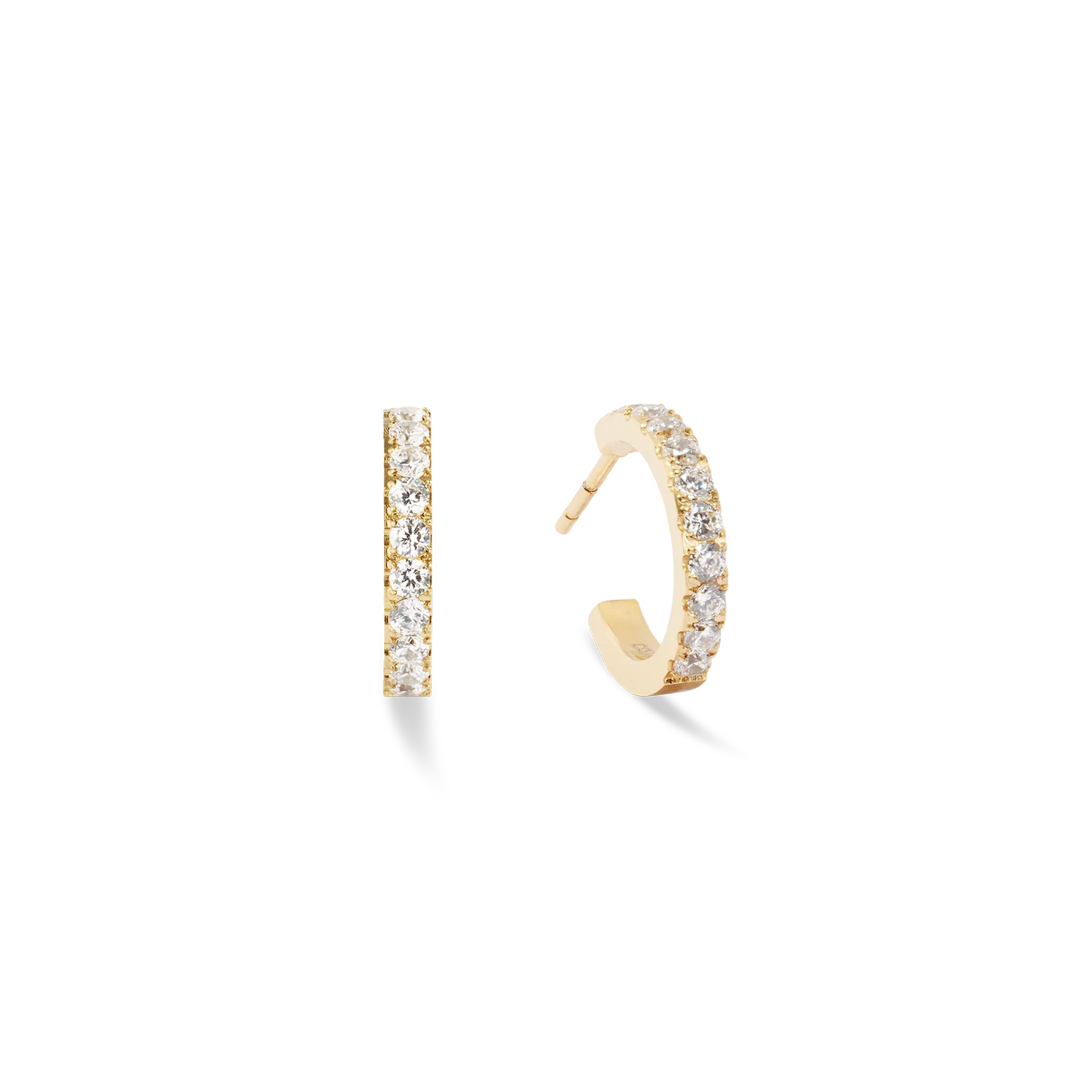 Eternal Love Hoops gold-crystal
