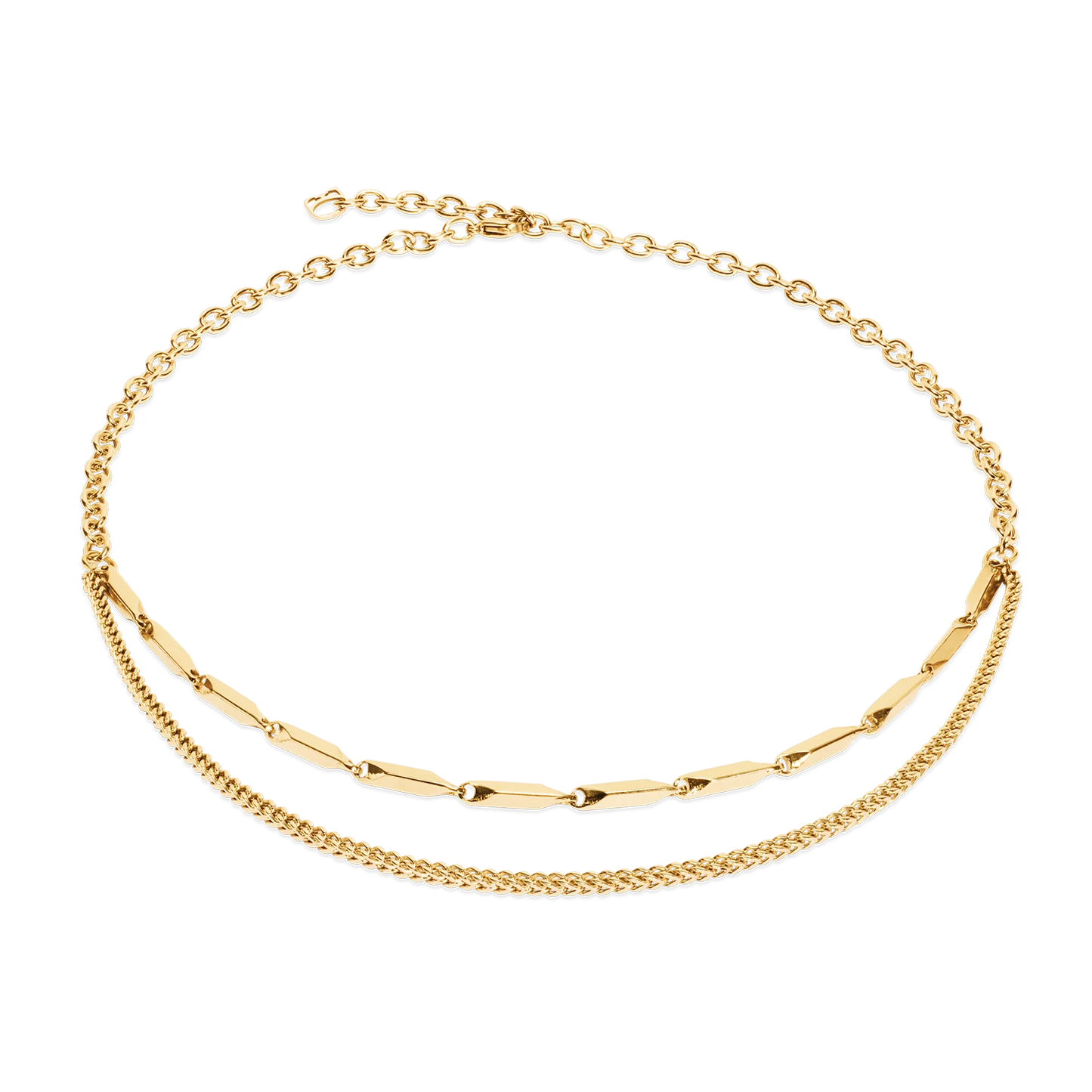 Coeur De Lion Necklace Twisted Layers - Gold