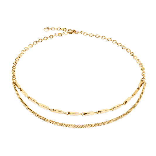 Coeur De Lion Necklace Twisted Layers - Gold