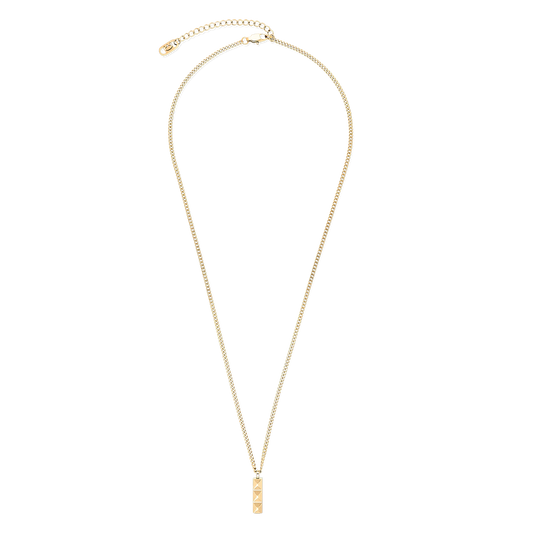 Necklace Spikes Trio Bar gold